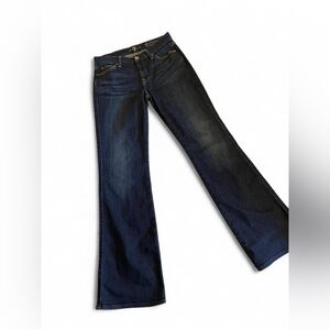 7 For All Mankind Dark Blue Flare Jeans